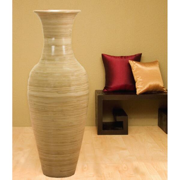 Shop Mahogany Bamboo 47 Inch Floor Vase And Branches Free
