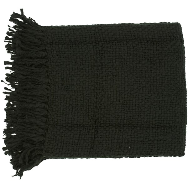 slide 9 of 10, Oxford Ivory Decorative Throw Blanket oxford black
