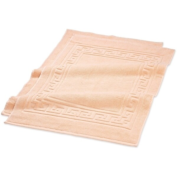 NEW Superior Egyptian Cotton 2 Piece Bath Mat Set White FREE SHIPPING