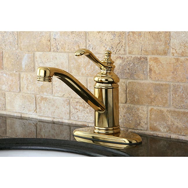 Kingston Brass Templeton Polished Brass Centerset Bathroom Faucet