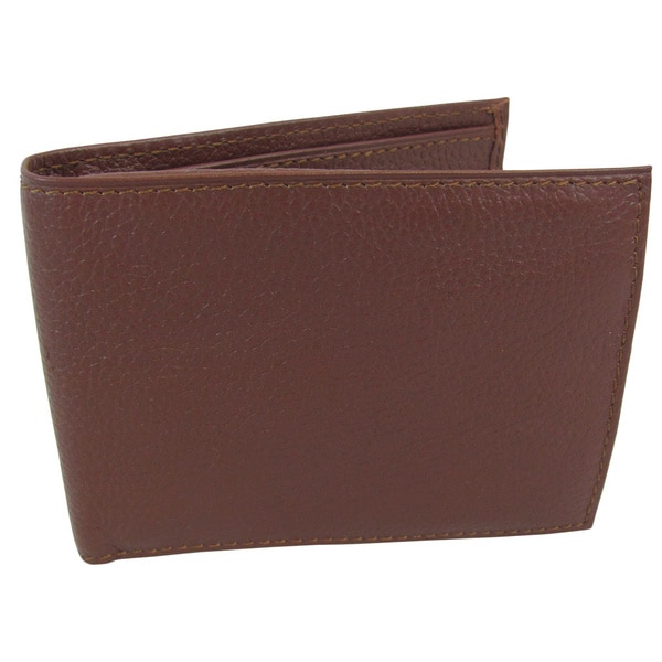 Amerileather Men's Leather Bi-fold Wallet - Free Shipping On Orders ...