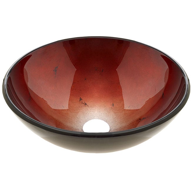 Vigo Inferno Glass Vessel Bathroom Sink