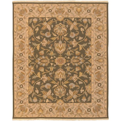 Hand-knotted Soumek Wool Area Rug - 8' x 10'/Surplus