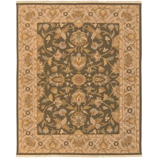 Hand-knotted Soumek Wool Area Rug - 8' x 10'/Surplus