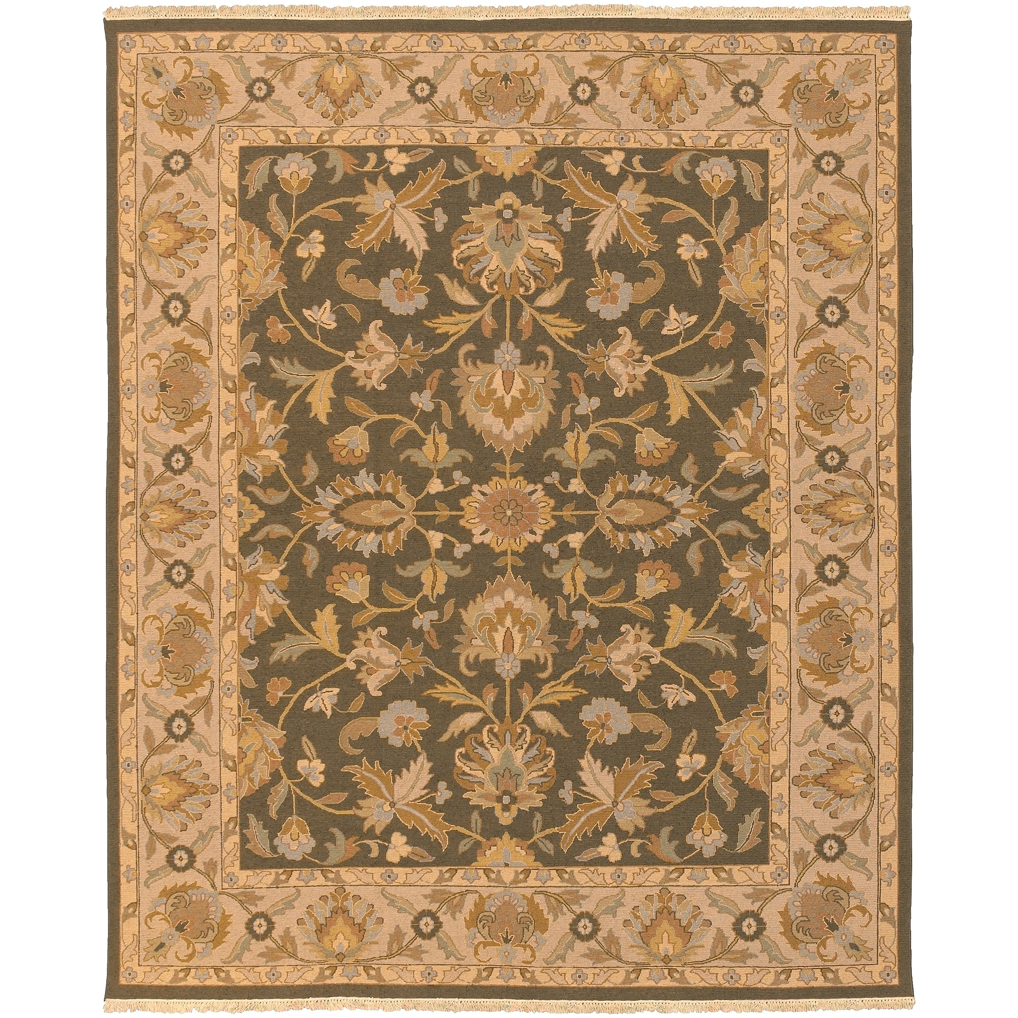 Hand-knotted Soumek Wool Area Rug - 8' x 10'/Surplus
