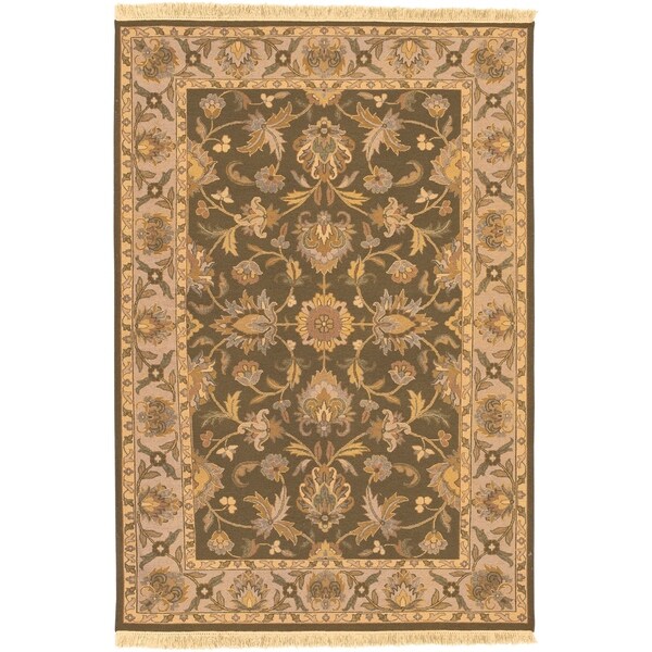 Hand-knotted Soumek Wool Area Rug - 9' x 12'