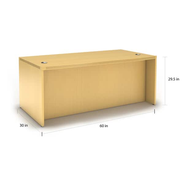 Shop Mayline Aberdeen 60 W X 30 D Straight Front Rectangle Desk