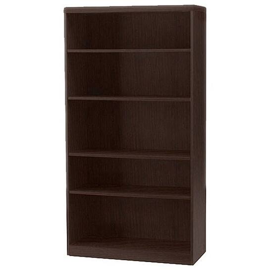 Mayline Aberdeen 5-shelf Laminate Bookcase - Mocha