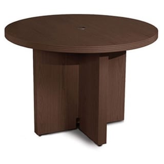 Mayline Aberdeen 42-inch Mocha Round Conference Table