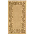 Safavieh Ocean Natural/ Brown Indoor/ Outdoor Rug - 2' x 3'7