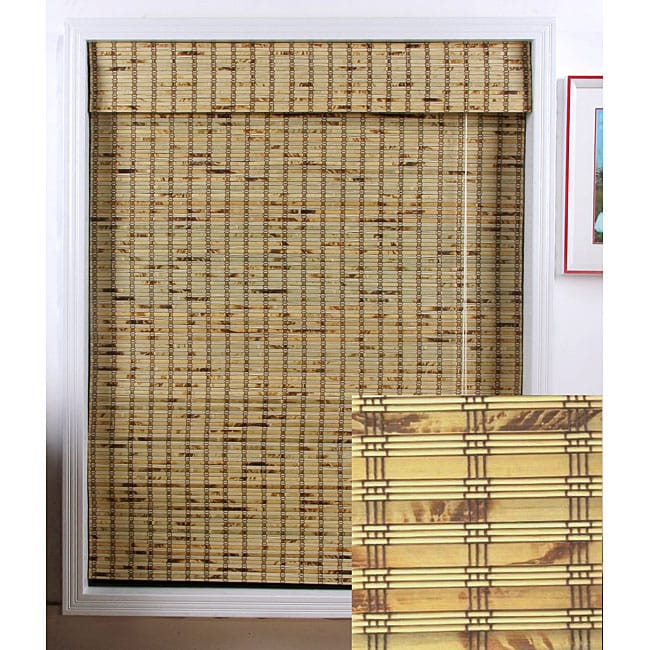 Arlo Blinds Rustique Bamboo Roman Shade (34 in. x 74 in.)