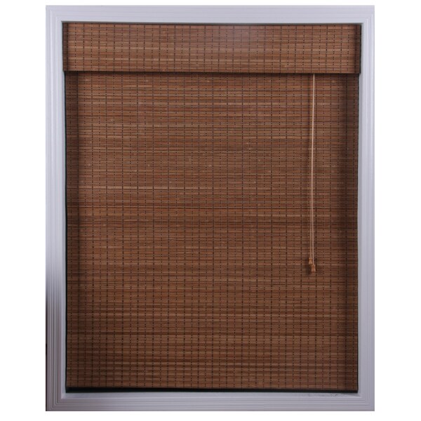 Arlo Blinds Ginger Bamboo Roman Shade (32 in. x 54 in.)