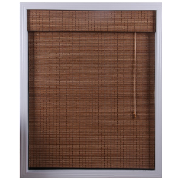 Arlo Blinds Ginger Bamboo Roman Shade (65 in. x 74 in.)