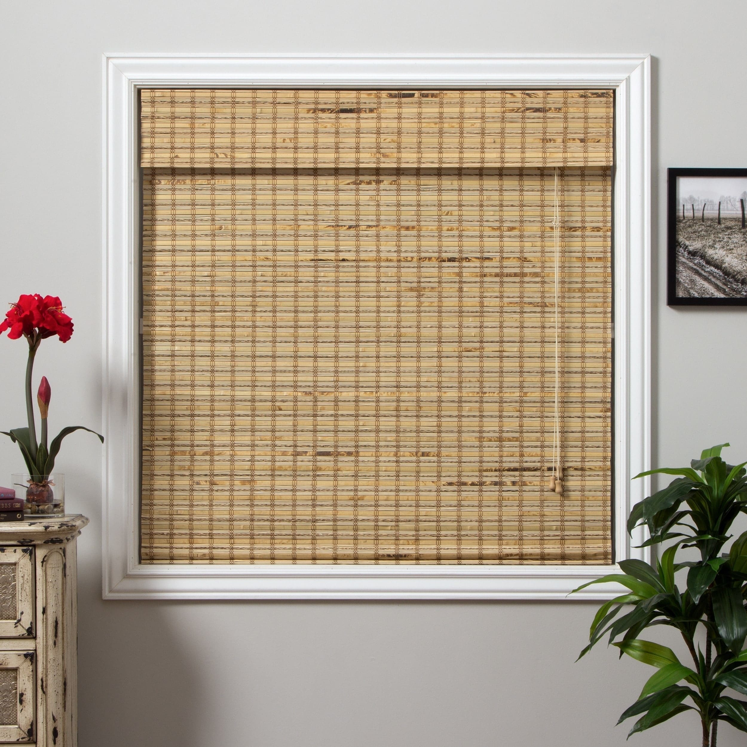 Mandalin Bamboo 98 inch Long Roman Shade