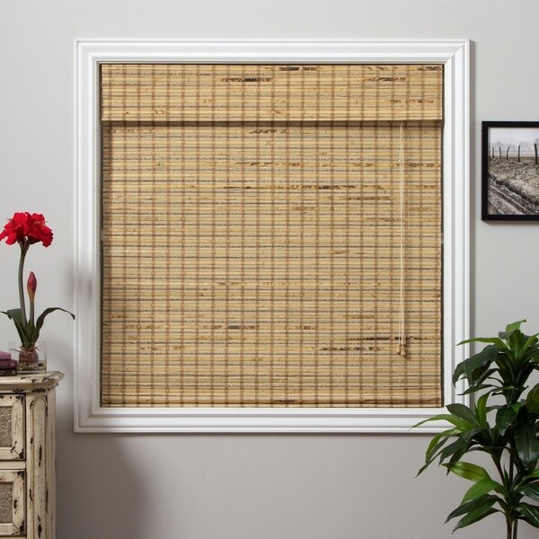 Arlo Blinds Mandalin Bamboo Roman Shade With 98 Inch Height - 47 W X 98 ...