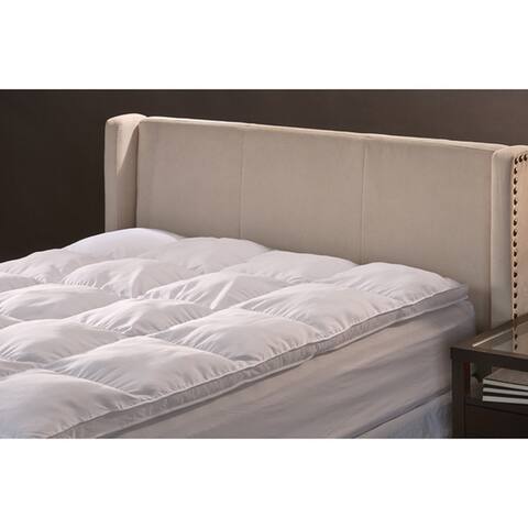 Superior All-Season Down Alternative Hypoallergenic Mattress Topper - White