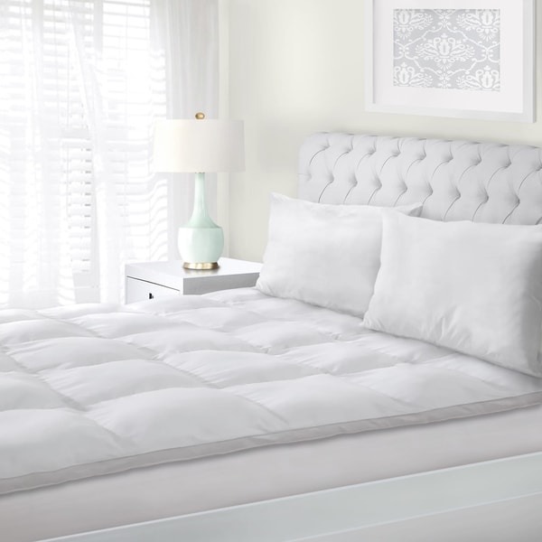 Superior All-Season Down Alternative Hypoallergenic Mattress Topper - White