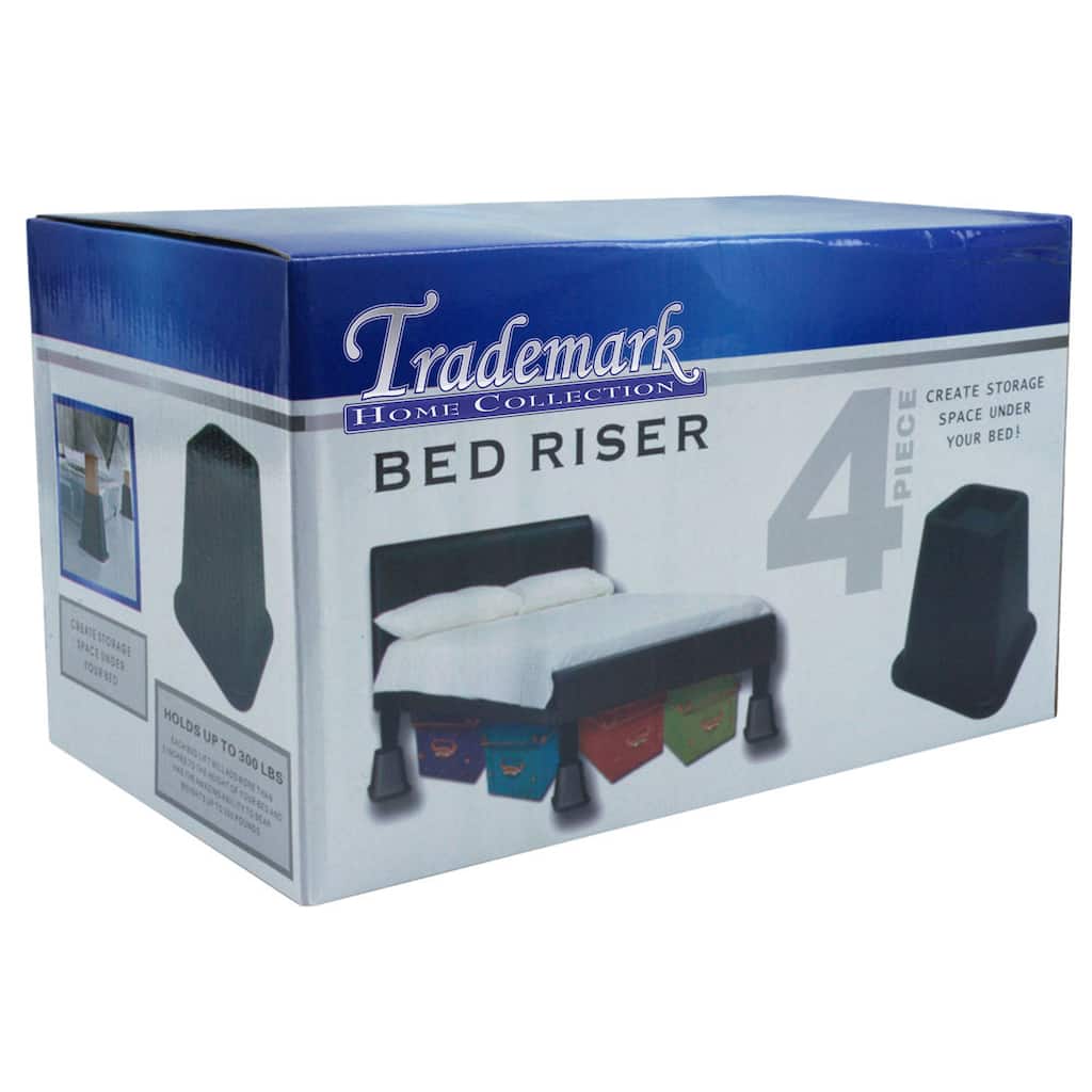 Bed Risers for Under the Bed Storage (Set of 4)