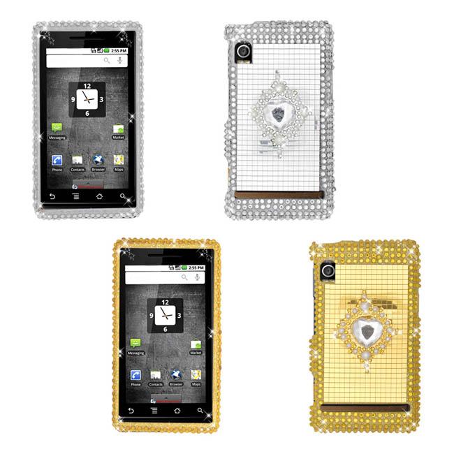 Motorola Droid A855 Shinny Rhinestone Diamond Case  