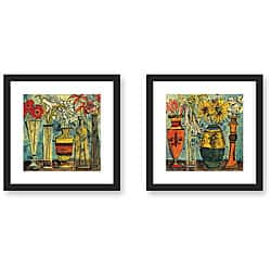 Gallery Direct Olivia Maxweller 'Flowers' 2-piece Framed Art Set - Bed ...