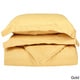 preview thumbnail 3 of 7, Superior 300 Thread Count Stripe Cotton Sateen Duvet Cover Set Gold - 3 Piece - California King - Casual/Transitional/Classic