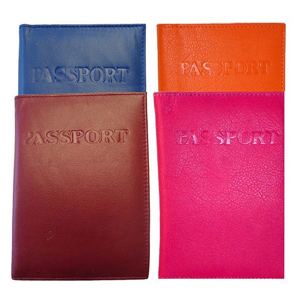 Shop Kozmic Multiple Pocket Leather Passport Cover - Free Shipping On ...