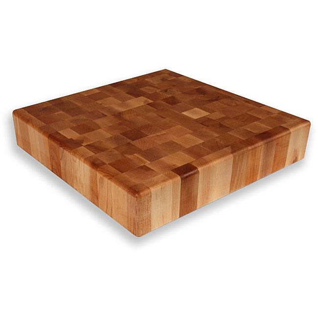 Maple End Grain 18-inch Square Chopping Block