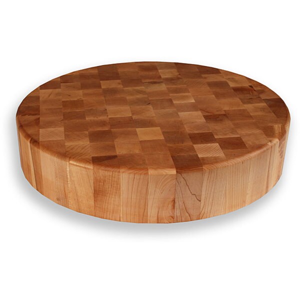 Shop Maple End Grain 18inch Round Chopping Block Free Shipping Today
