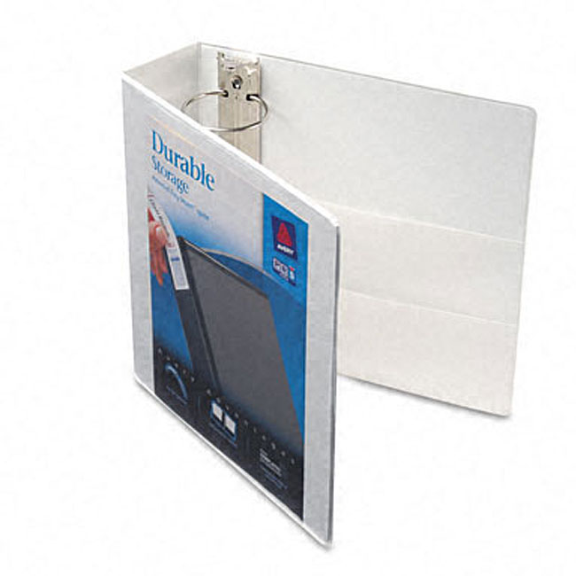 shop avery durable three inch white vinyl view binder free three inch binder