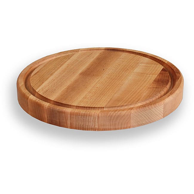 Maple Edge Grain 12-inch Round Cutting Board