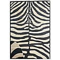 Hand-woven Zebra Rayon from Bamboo Rug (5' x 8') - 5' x 8'