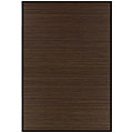 Hand-woven Brown Rayon from Bamboo Rug (6' x 9') - 6' x 9'