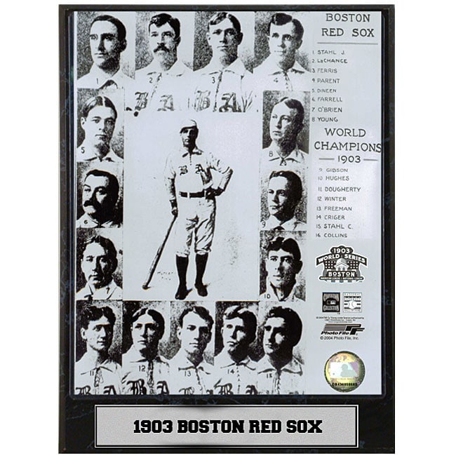 Boston Red Sox 1903 9x12 Baseball Photo Plaque - Free Shipping On ...