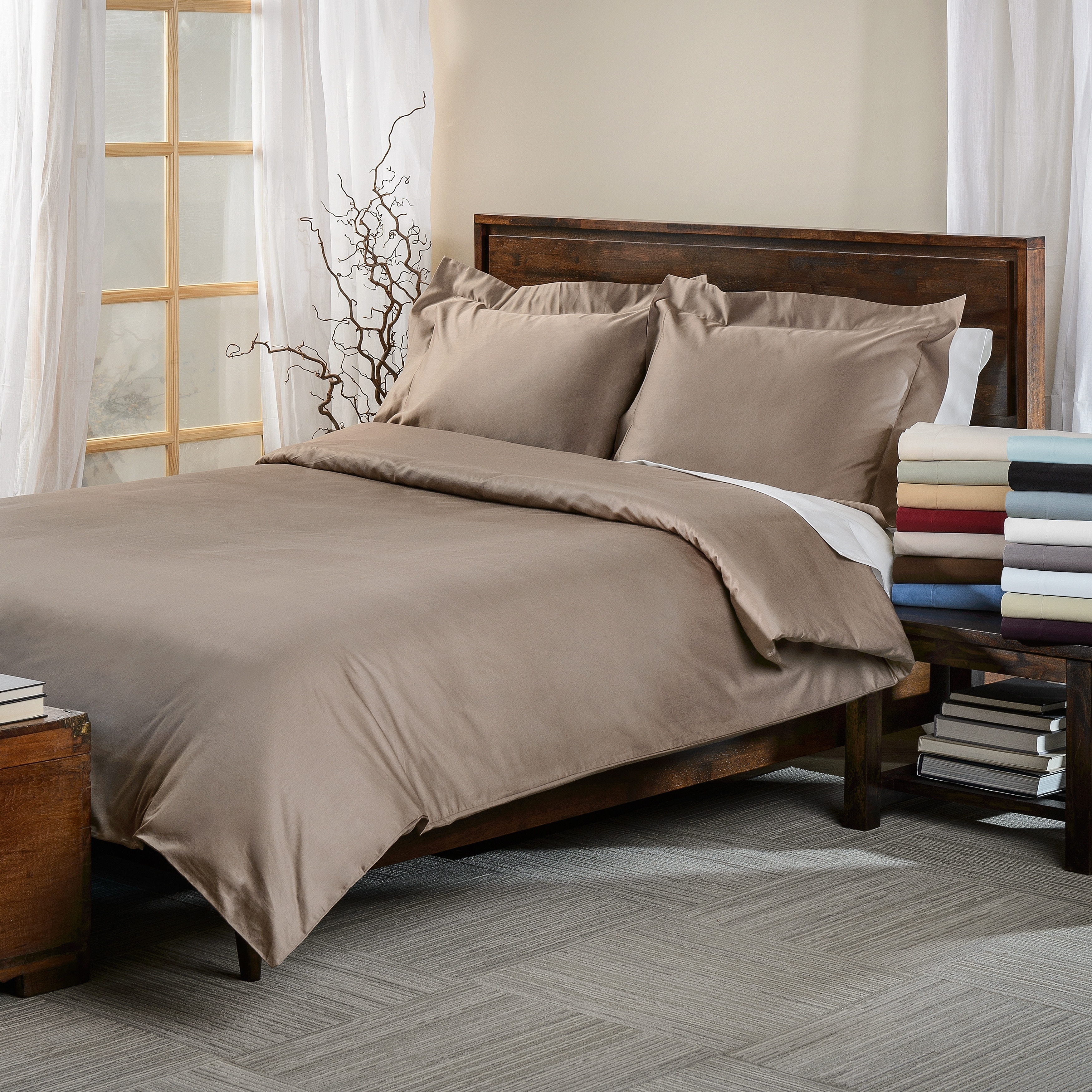 Shop Superior Egyptian Cotton 650 Thread Count Full Queen Size