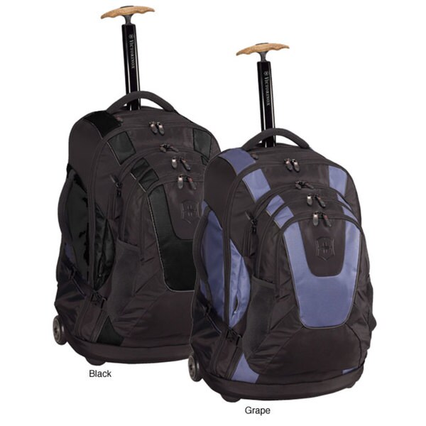 wheeled backpack with daypack