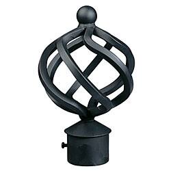 Shop Black 8 Foot Iron Drapery Rod With Twist Finial Free