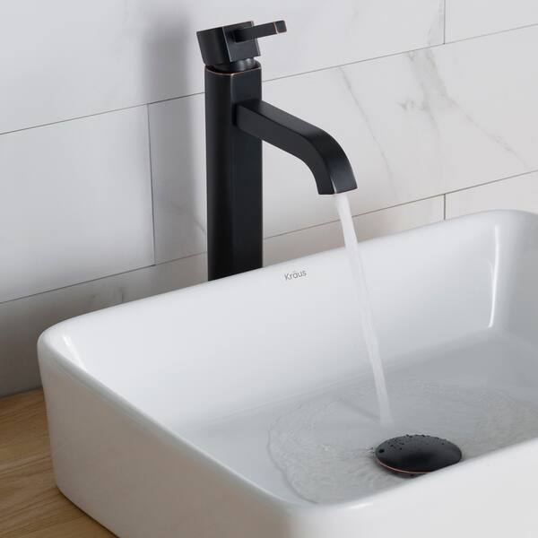 Shop Kraus Fvs 1007 Ramus Single Hole 1 Handle Bathroom Vessel