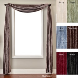 crushed velvet curtain scarf