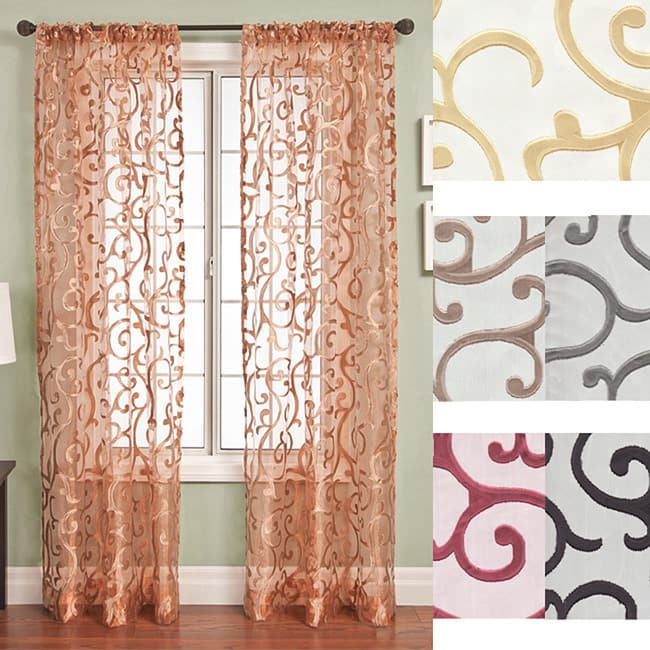 Softline Chiante Rod Pocket Curtain Panel 96 inch - 55 x 96