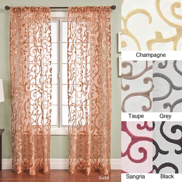 Shop Softline Chiante Rod Pocket Curtain Panel 96 Inch Free