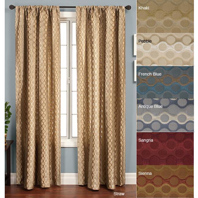 Softline Duchess Circles Rod Pocket 96-inch Panel - 50 x 96