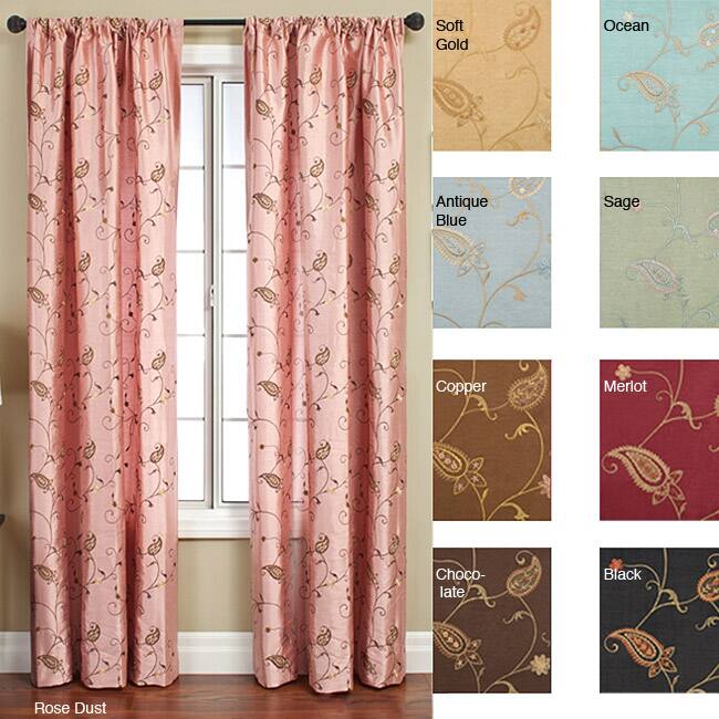 Softline Jakarta Rod Pocket 108-inch Curtain Panel - 55 x 108