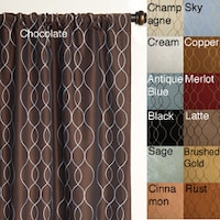 Softline Sahara Rod Pocket 108 Inch Curtain Panel On Softline Keeva Rod Pocket 96 Inch Curtain Panel 55 X