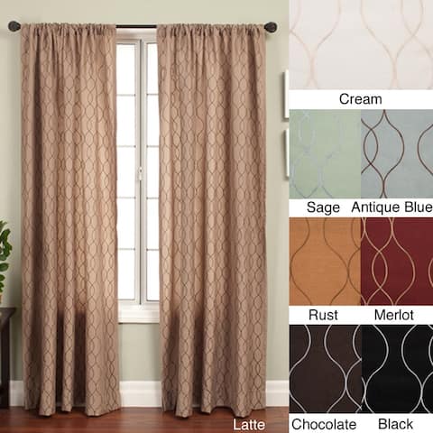 Softline Keeva Rod Pocket 96-inch Curtain Panel - 55 x 96