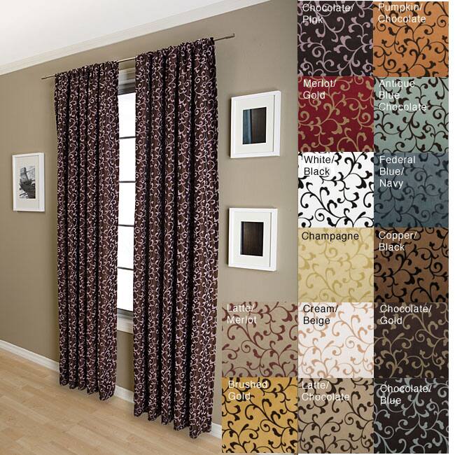 Malta Rod Pocket 84-inch Curtain Panel - 55 x 84