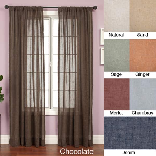 slide 1 of 1, Softline Martinique Rod Pocket 120-inch Panel - 55 x 120