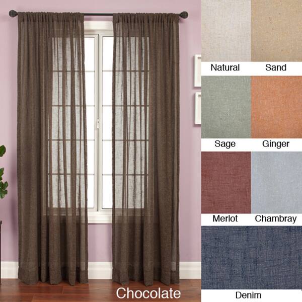 slide 1 of 1, Softline Martinique Rod Pocket 84-inch Curtain Panel - 55 x 84