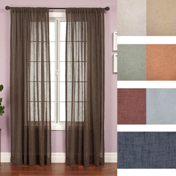 slide 1 of 1, Softline Martinique Rod Pocket 96-inch Panel - 55 x 96