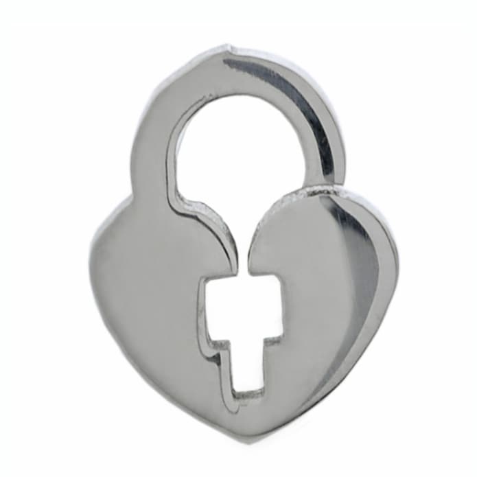 Surgical Steel Heart Lock Earrings Free Shipping On Orders Over 45