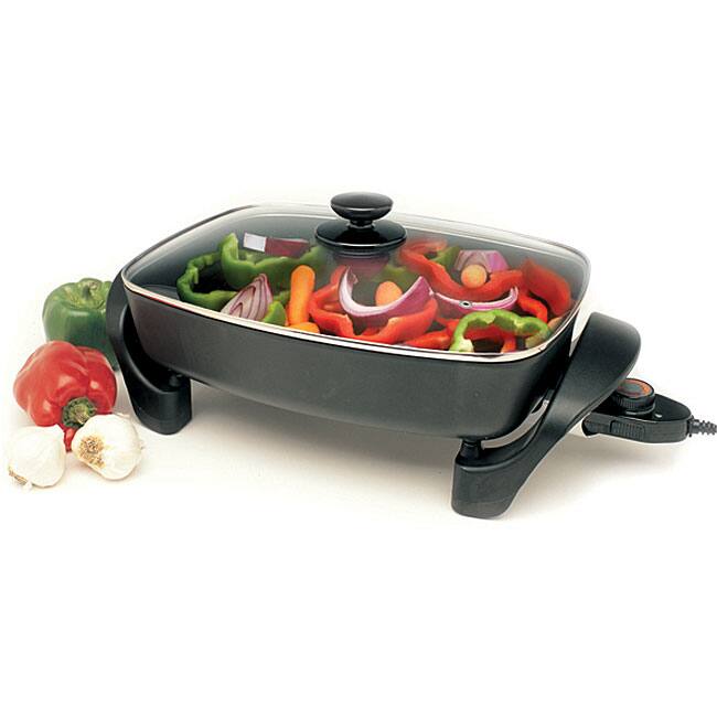 Diecast Aluminum 15-inch Nonstick Electric Skillet